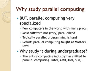 Introduction to Parallel Distributed Computer Systems | PPT