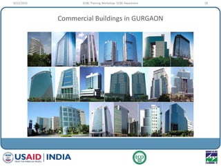 Commercial Buildings in GURGAON
9/22/2010 18ECBC Training Workshop: ECBC Awareness
 