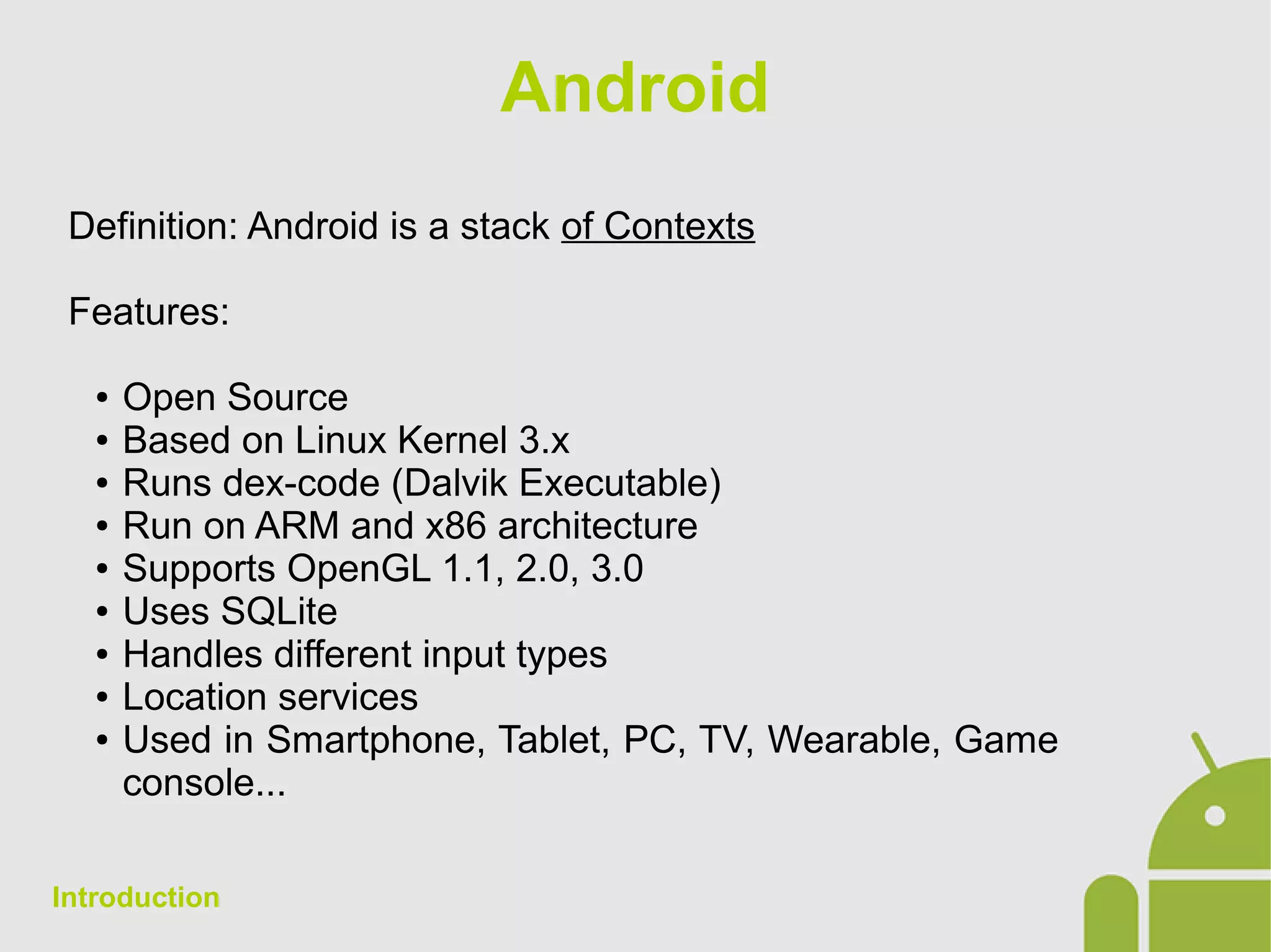 Android App Development - 01 Introduction | ODP | Operating Systems ...
