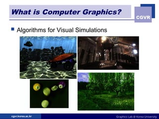 01 introduction of computer graphics details | PPT