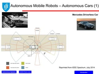Autonomous System Pdf INTRODUCTION AUTONOMOUS SYSTEMS LECTURE NOTES | PDF