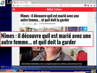 Mohamed Louadi, PhD Tunis mlouadi@louadi.com86
Les caractéristiques de l’information
Voir http://www.midilibre.fr/2013/03/16/il-decouvre-qu-il-est-marie-avec-une-autre-femme-que-la-
sienne-et-qu-il-doit-la-garder,661042.php
 