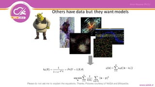 Please do not ask me to explain the equations. Thanks. Pictures courtesy of NASA and Wikipedia.
Others have data but they want models
 