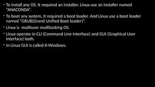 Introduction of Linux command for better understanding | PPTX