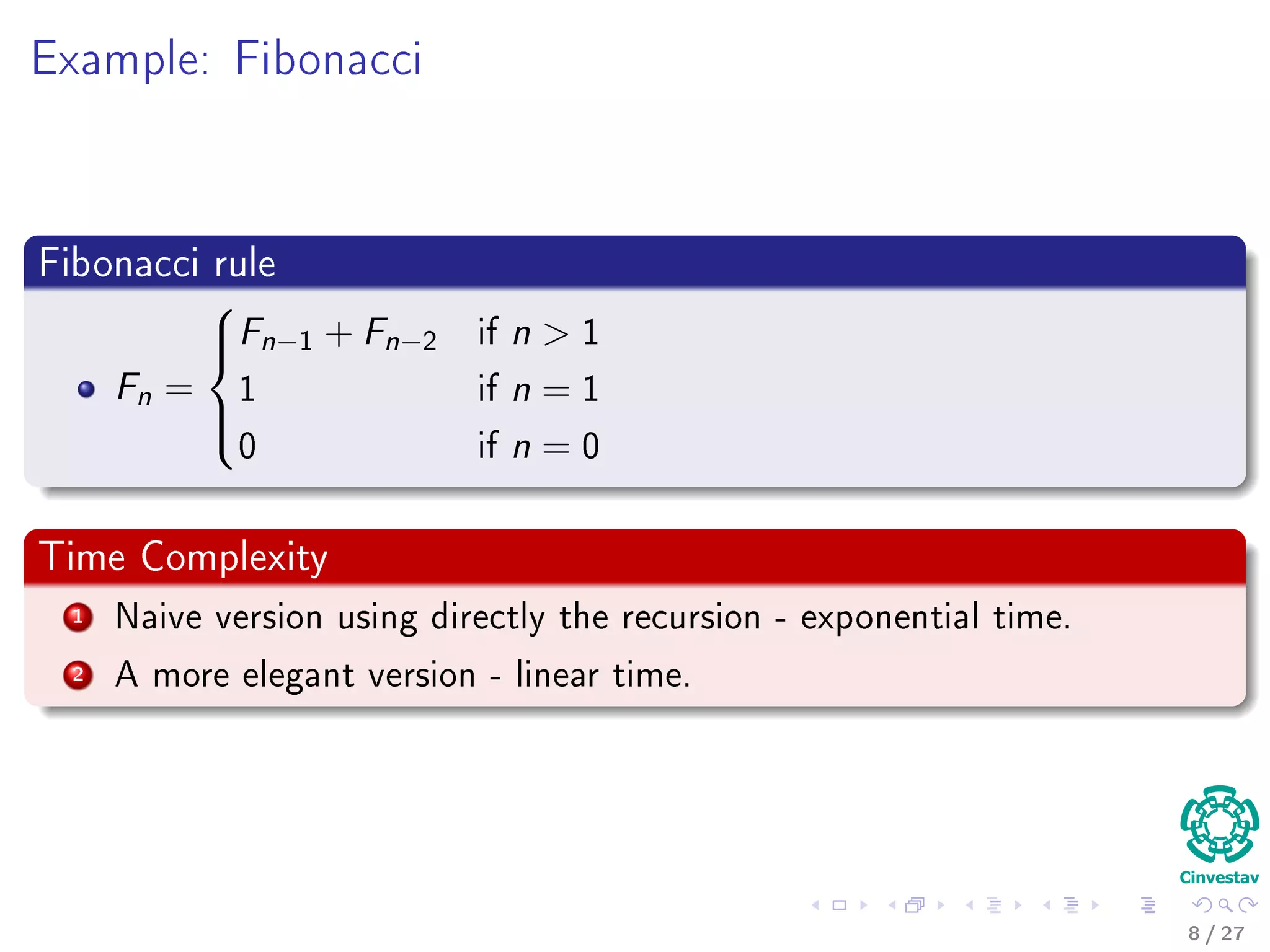 Instance of a Problem
Instance of the problem
For example, we have
9, 8, 5, 6, 7, 4, 3, 2, 1
Then, we ﬁnish with
1, 2, 3, 4, 5, 6, 7, 8, 9
7 / 36
 