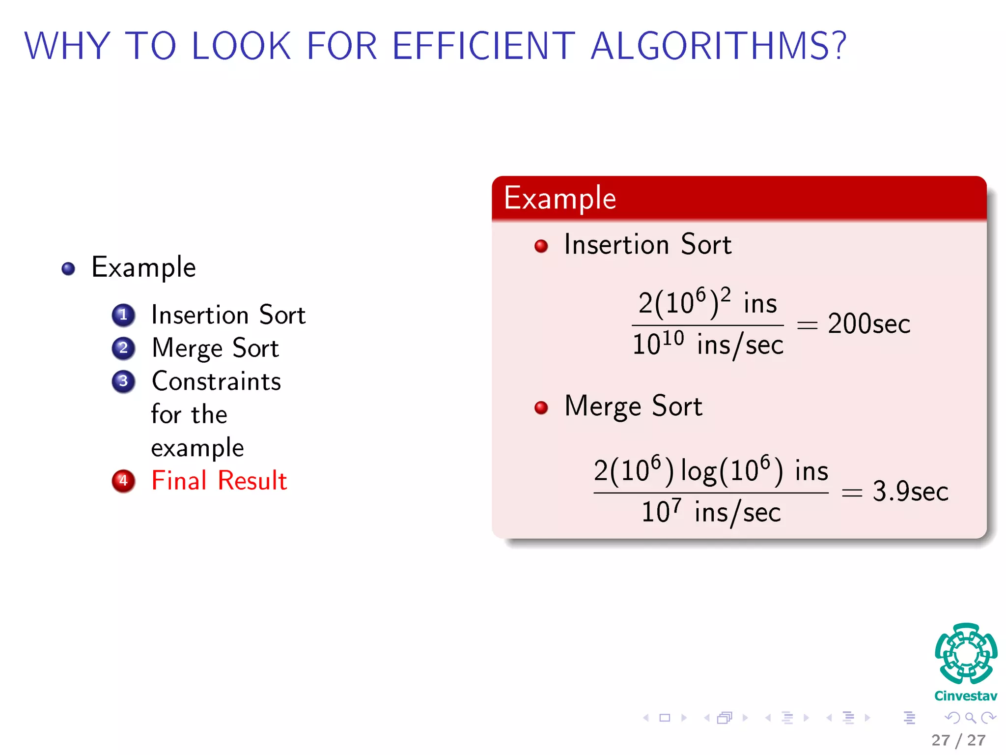 Although there are other equivalent models
Von Neumann architecture scheme
Arithmetic
Logic
Unit
Control
Unit
Memory
Input Output
Accumulator
26 / 36
 