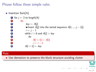 What will you learn in this class?
1 Growth Functions
2 Solving
Recursions
3 Probabilistic
Analysis
4 Sorting
5 Median and
Order Statistics
6 Review of Basic
Data Structures
7 Advanced Data
Structures
8 Advanced
Techniques
Basic Data Structures
Elementary data structures.
Hash tables.
Applications of Hash Tables
Linear Counting
Binary search trees.
18 / 36
 