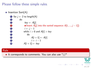 What will you learn in this class?
1 Growth Functions
2 Solving
Recursions
3 Probabilistic
Analysis
4 Sorting
5 Median and
Order Statistics
6 Review of Basic
Data Structures
7 Advanced Data
Structures
8 Advanced
Techniques
Advanced Data Structures
B-Trees.
Fibonacci Heaps.
Data Structures for Disjoint
Sets.
18 / 36
 