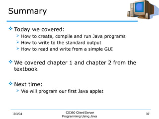 Explains the purpose of objects and uses | PPT