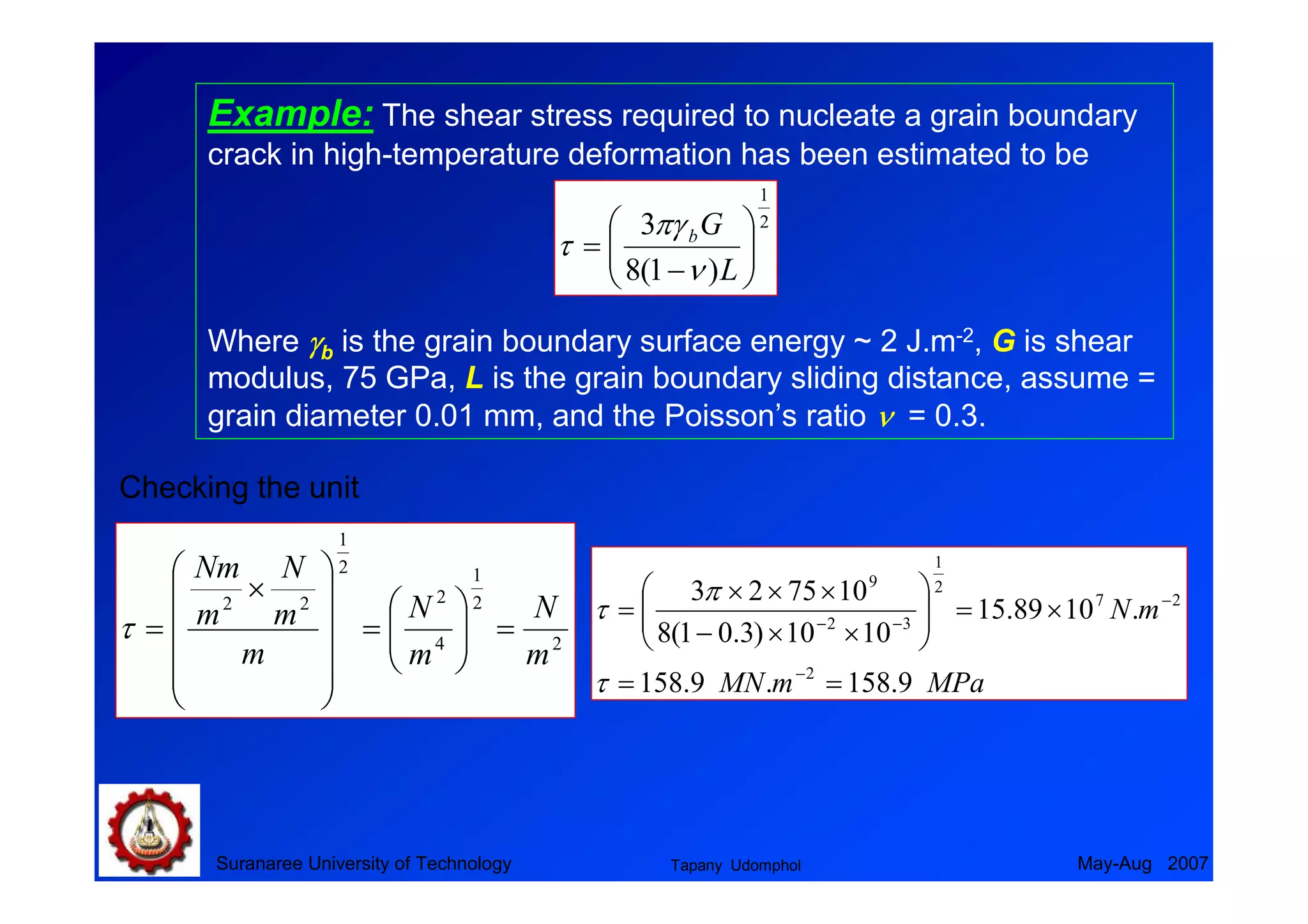 Stress Riser Metallurgy Example 01 introduction to_mechanical_metallurgy | PDF