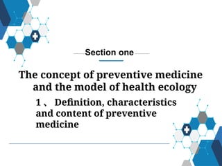 01 Introduction to Preventive Medicine 2, Introduction to Epidemiology ...