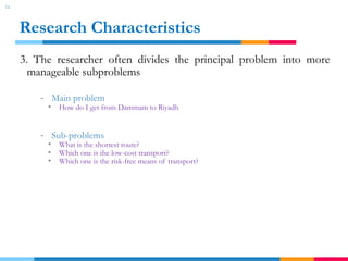Research methods course - Introduction research | PPTX