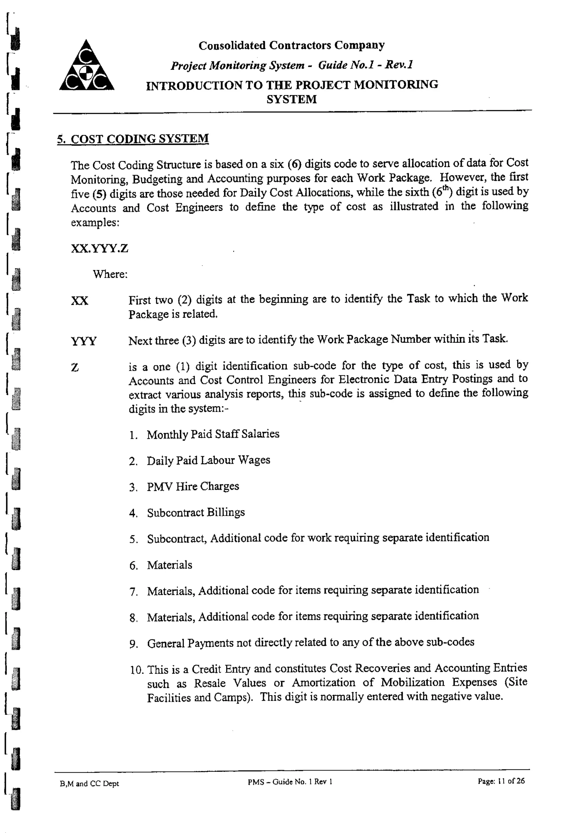 01 introduction to the project monitoring system