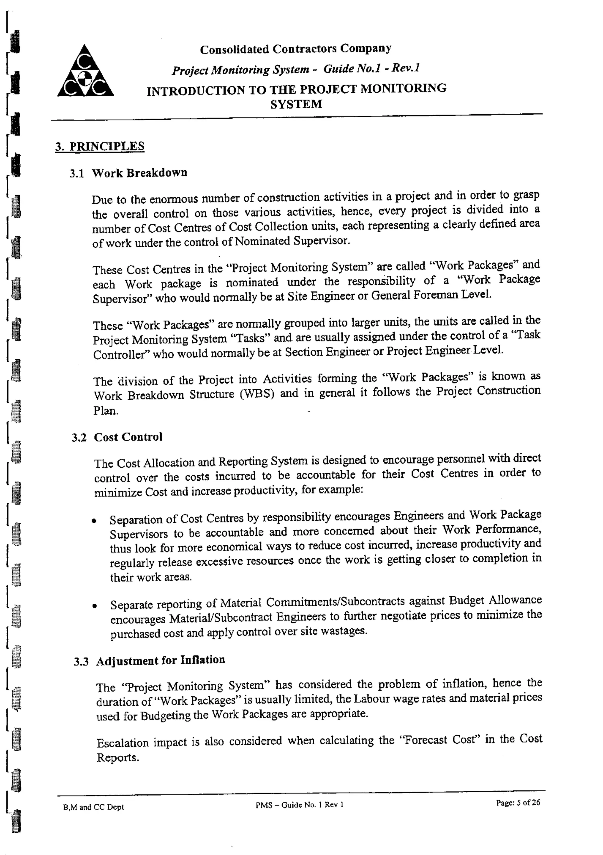 01 introduction to the project monitoring system