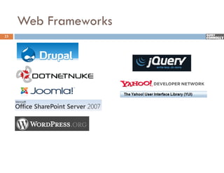 Web Frameworks
23
 