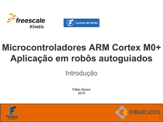 Fábio Souza
2015
Microcontroladores ARM Cortex M0+
Aplicação em robôs autoguiados
Introdução
1
 