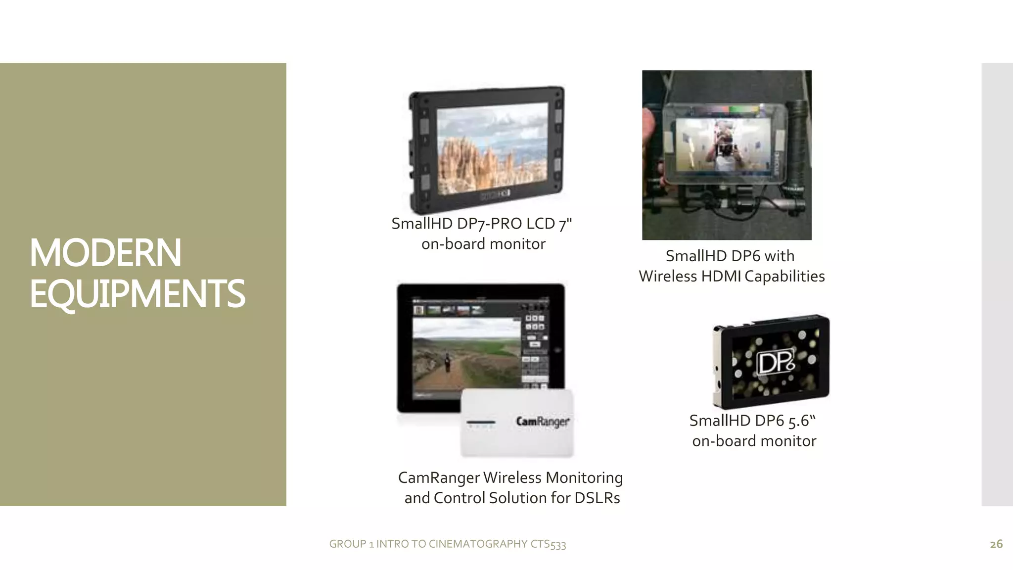 INTRO TO CINEMATOGRAPHY (Group1) | PPTX