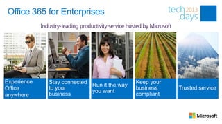 Office 365 for Enterprises
 