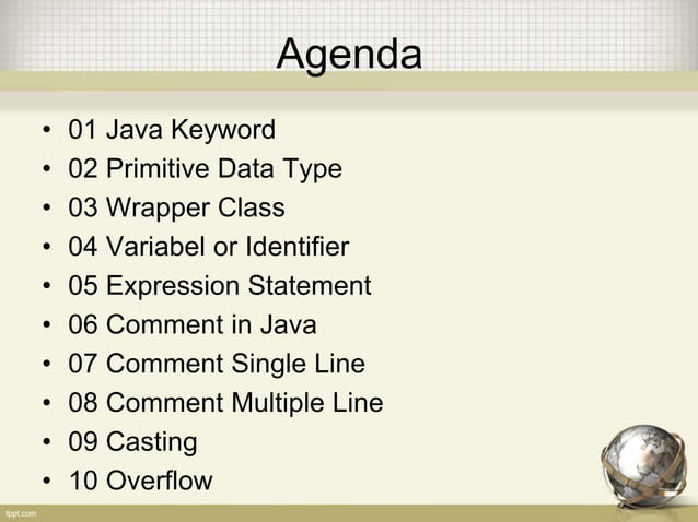 01 Java Language And OOP Part I LAB | PPTX