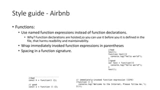 Airbnb Java Script style guide | PPT