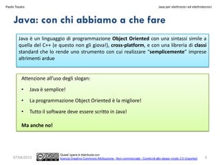 Introduzione al linguaggio Java | PDF