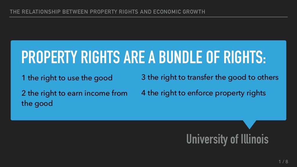 The Relationship Between Property rights and Economic Growth