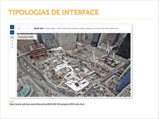 TIPOLOGIAS DE INTERFACE

URL:
http://www.nytimes.com/interactive/2010/09/10/nyregion/2010-wtc.html

 