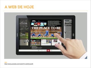 A WEB DE HOJE

URL:
http://www.youtube.com/watch?v=ntyXvLnxyXk

 