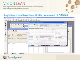 Logistica: visualizzazione diretta documenti di GAMMA
 