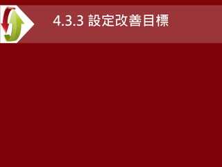 4.3.3 設定改善目標
 