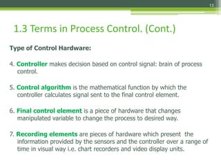 Comprehensive Introduction to Process Dynamics and Control in Chemical ...