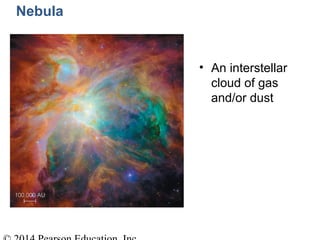 Nebula
• An interstellar
cloud of gas
and/or dust
 