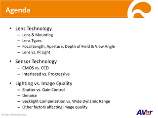 01 lens & sensor technology 20130123 | PDF