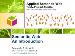 Semantic Web An Introduction ,[object Object],[object Object],[object Object]
