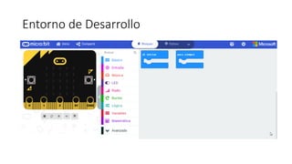 first experiments with makecode and micro:bit |... 01 Makecode introduccion a las placas microbit.pdf