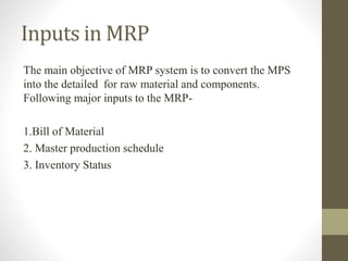 manufacturing resource planning | PPTX