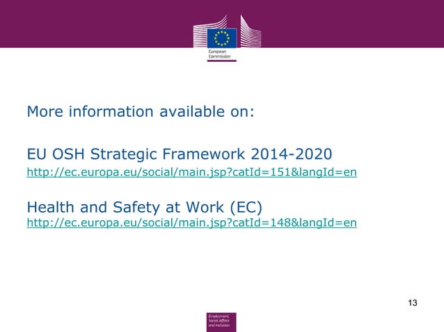 EU OSH Strategic Framework in action – state of implementation | PPT