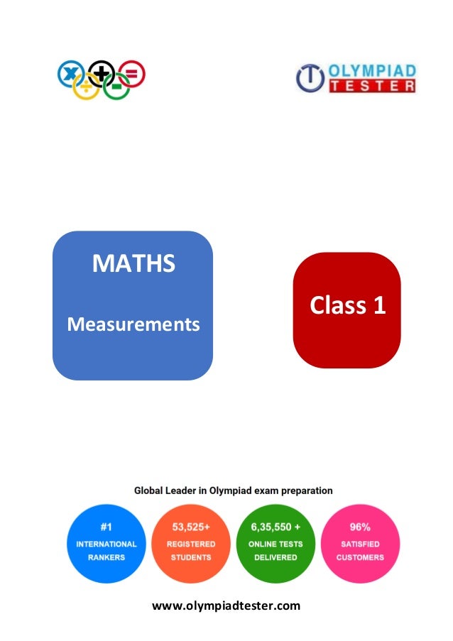 Class 1 Maths Olympiad Sample Paper Measurements