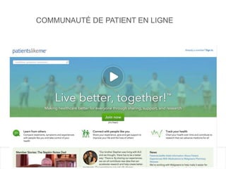 COMMUNAUTÉ DE PATIENT EN LIGNE
 