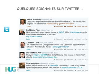 QUELQUES SOIGNANTS SUR TWITTER …
 