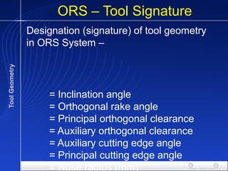 01 Metal Cutting - Single point Tool Geometry.pptx