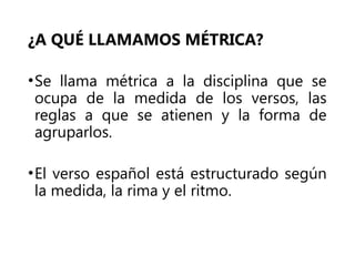 Metrico Ritmo Y Rima Introducción Completa a la Métrica y Rima en la Poesía Española | PPT
