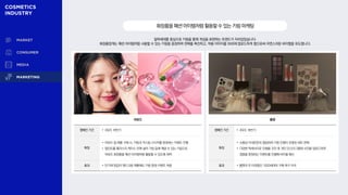 잘파세대를 중심으로 키링을 통해 개성을 표현하는 트렌드가 자리잡았습니다.
화장품업계는 패션 아이템처럼 사용할 수 있는 키링을 증정하여 판매를 촉진하고, 착용 이미지를 SNS에 업로드하게 함으로써 자연스러운 바이럴을 유도합니다.
화장품을패션아이템처럼활용할수있는키링마케팅
어뮤즈
캠페인 기간 • 2023. 하반기
특징
• 어뮤즈 립 제품 구매 시, 키링과 커스텀 스티커를 증정하는 이벤트 진행
• 립틴트를 플라스틱 케이스 안에 넣어 가방 등에 매달 수 있는 키링으로
어뮤즈 화장품을 패션 아이템처럼 활용할 수 있도록 제작
효과 • 인기에 힘입어 핸드크림 제품에도 키링 증정 이벤트 적용
롬앤
캠페인 기간 • 2023. 하반기
특징
• 소품샵 더네온문과 협업하여 키링 인형이 포함된 세트 판매
• 다양한 액세서리로 인형을 꾸민 후 개인 인스타그램에 사진을 업로드하면
경품을 증정하는 이벤트를 진행해 바이럴 확산
효과 • 롬앤의 주 타겟층인 1020세대의 구매 욕구 자극
 