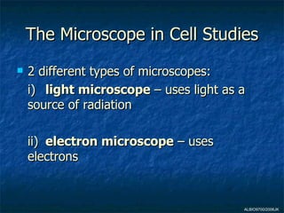01 Microscope in cell studies | PPT