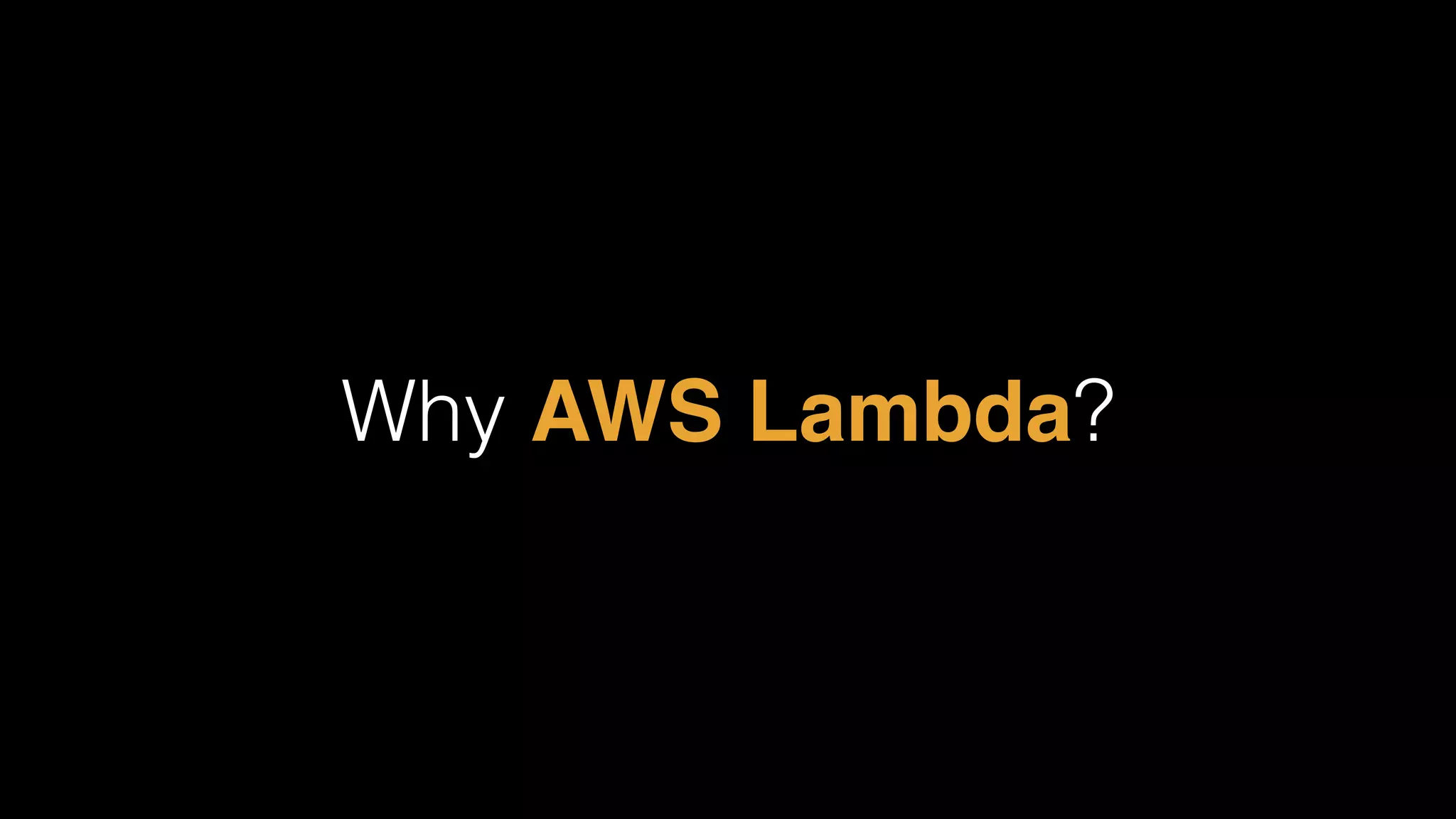 Microservices on AWS using AWS Lambda and Docker Containers | PPT