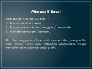Pengenalan Dasar Microsoft Excel Untuk SMP.pptx