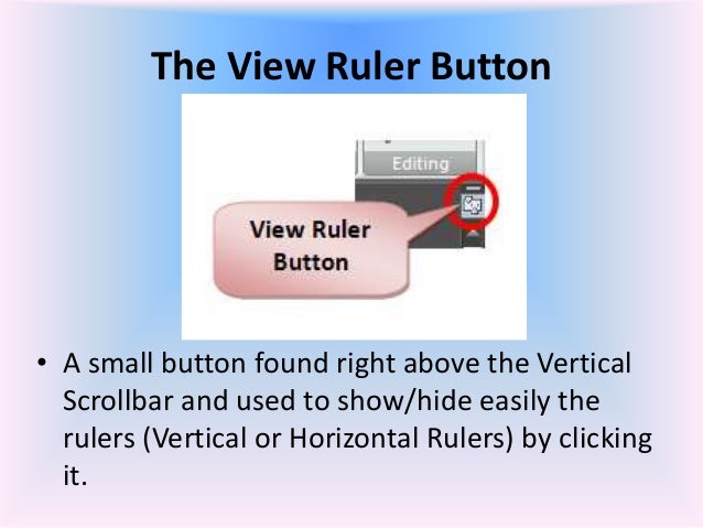microsoft word rulers