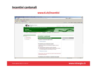 Incentivicantonali
www.ti.ch/incentivi

Porteaperte2013|12.10.13

www.minergie.ch

 