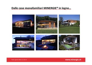 Dallecasemonofamiliari MINERGIE®inlegno…

Porteaperte2013|12.10.13

www.minergie.ch

 