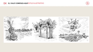 04 EL VIAJE COMIENZA AQUÍESTILO ILUSTRATIVO
 